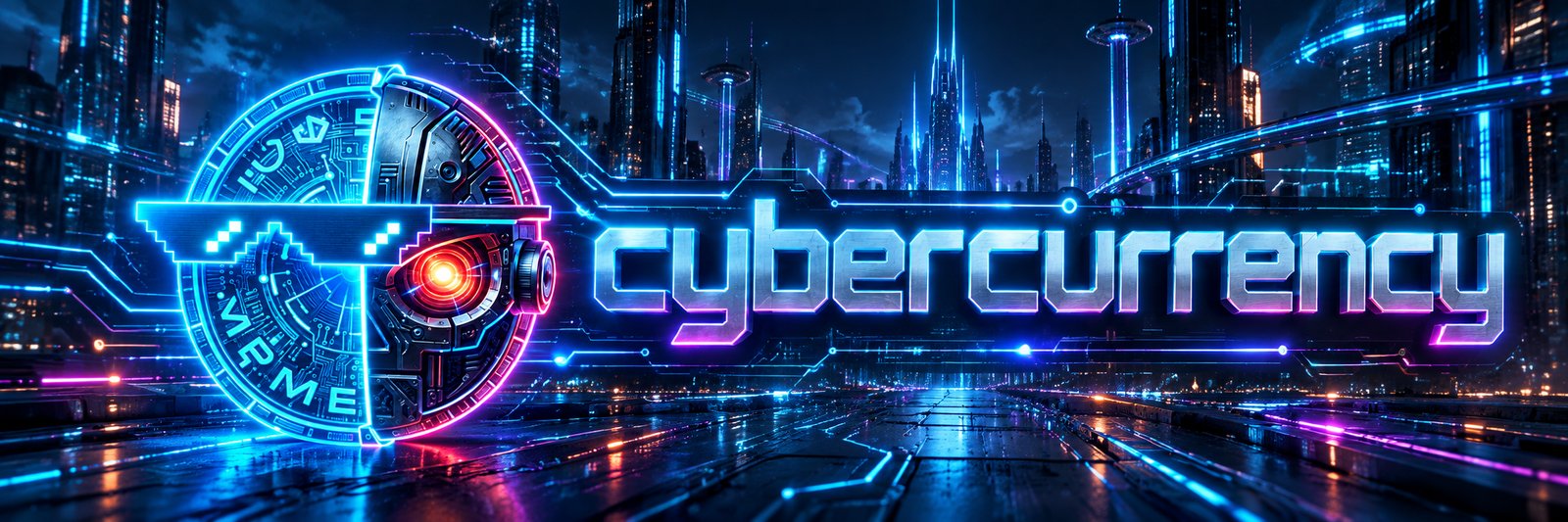 Cybercurrency banner, newsprint grade